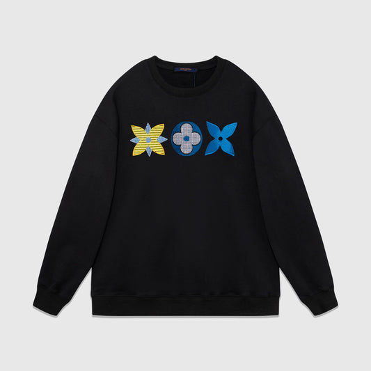 Sudadera Louis Vuitton Triple  flower Logo