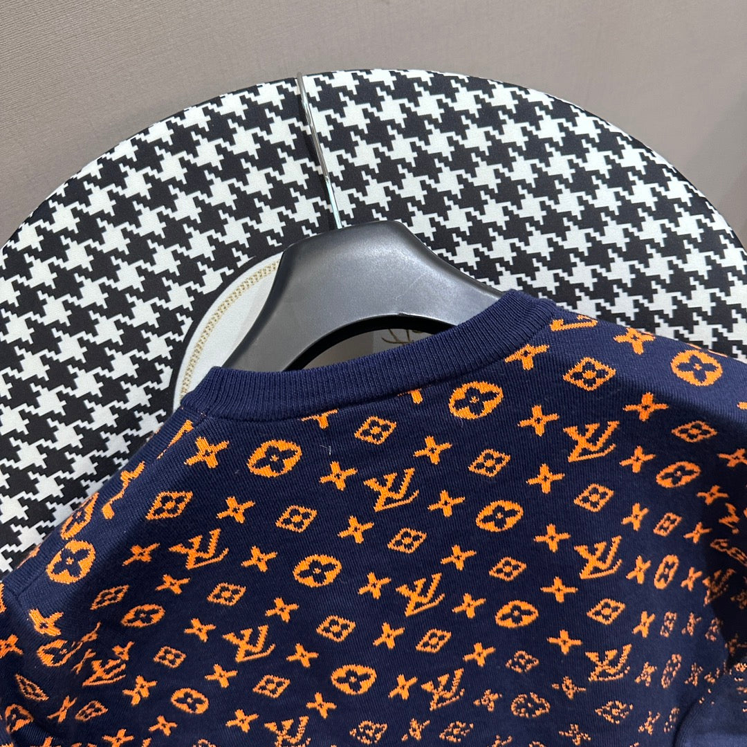 Sudadera Louis Vuitton orange faded monogram