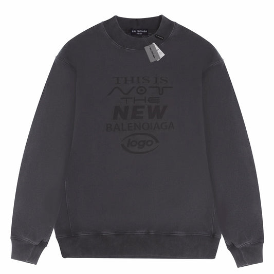 sudadera Balenciaga New logo Gray