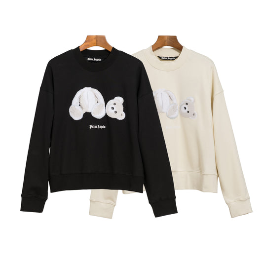 Sudadera Palm Angels  White Bear Logo sin Capucha