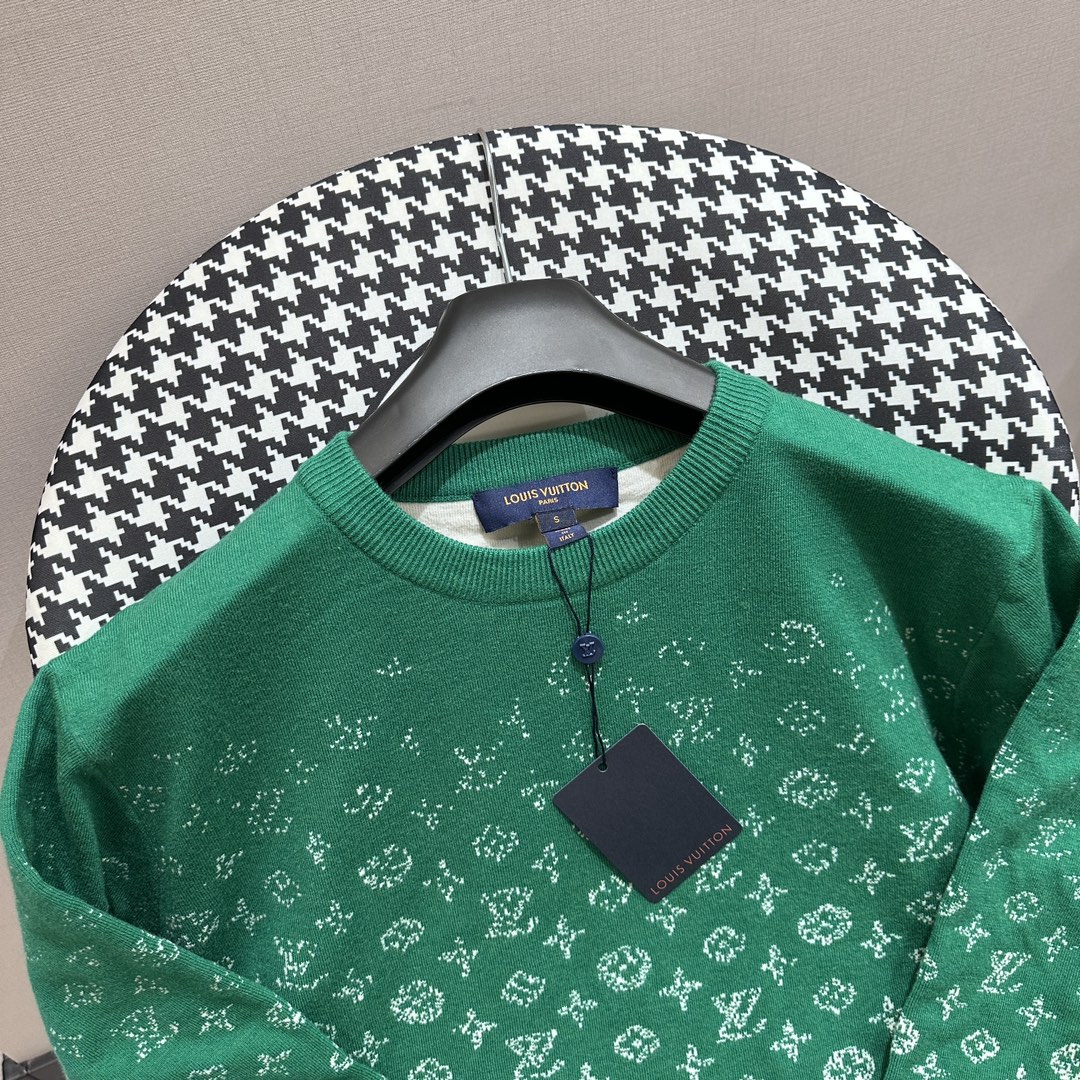 Sudadera Louis Vuitton Green faded monogram