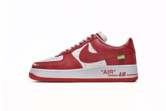 Nike Air Force 1 Low White Red Louis Vuitton