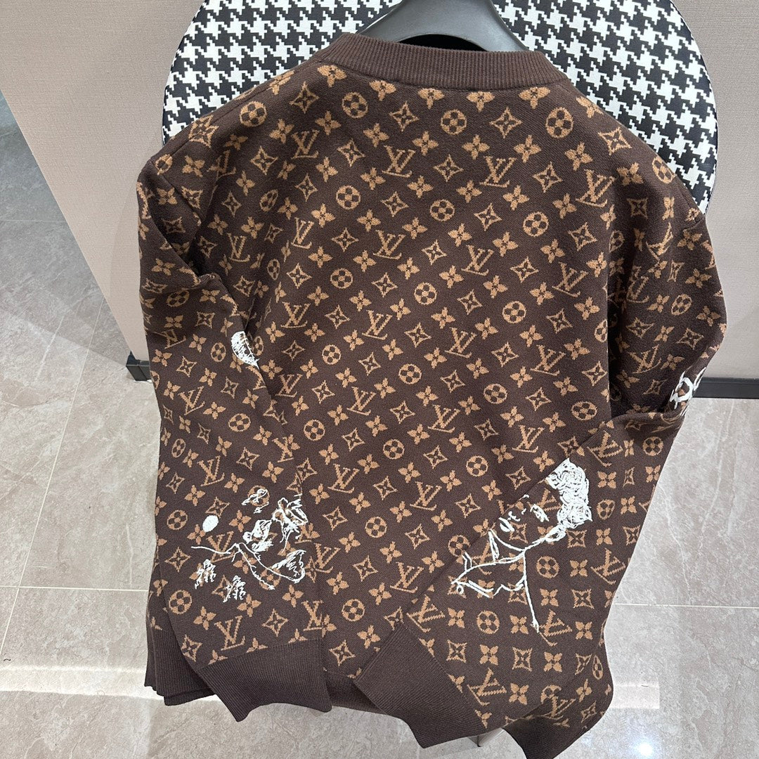 Sudadera Louis Vuitton Creative Life brown Monogram