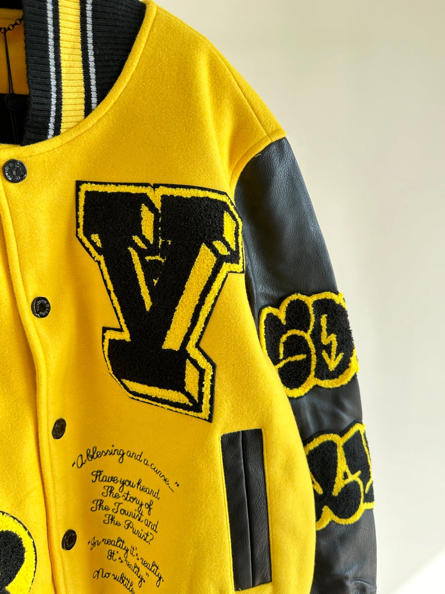 Chaqueta Universitaria Louis Vuitton Yellow Pantern