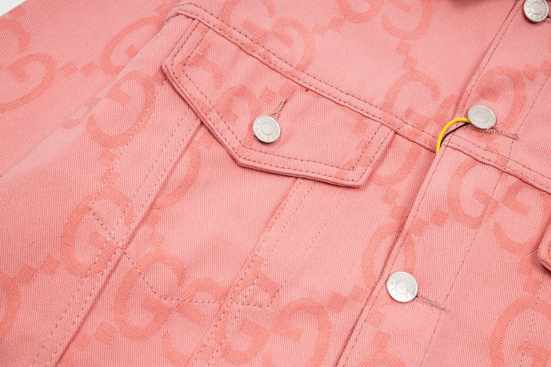 Chaqueta  mezclilla Gucci GG monogram  Pink