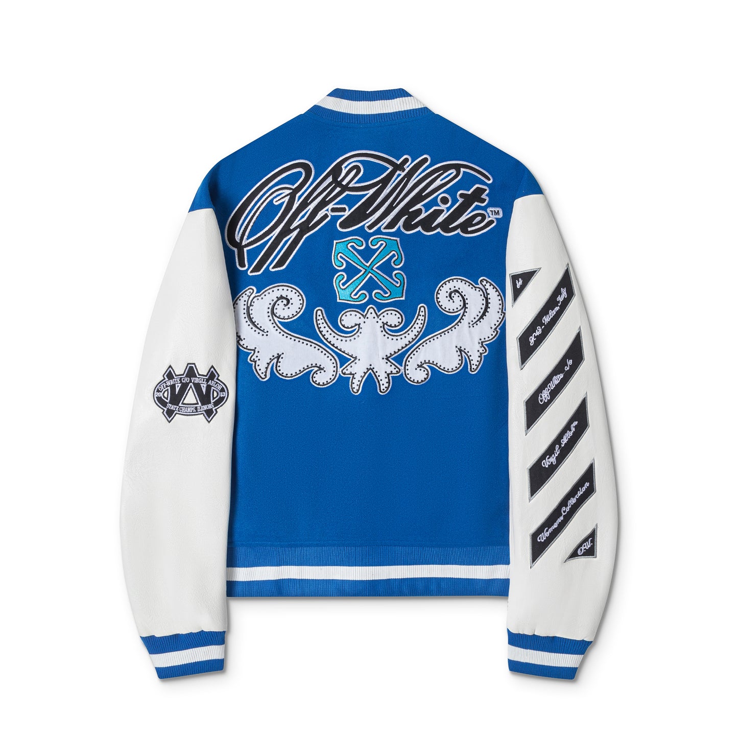 Chaqueta Universitaria OFF WHITE  Iliinors Champion