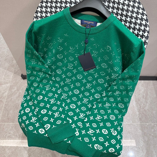 Sudadera Louis Vuitton Green faded monogram