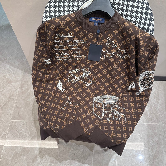 Sudadera Louis Vuitton Creative Life brown Monogram