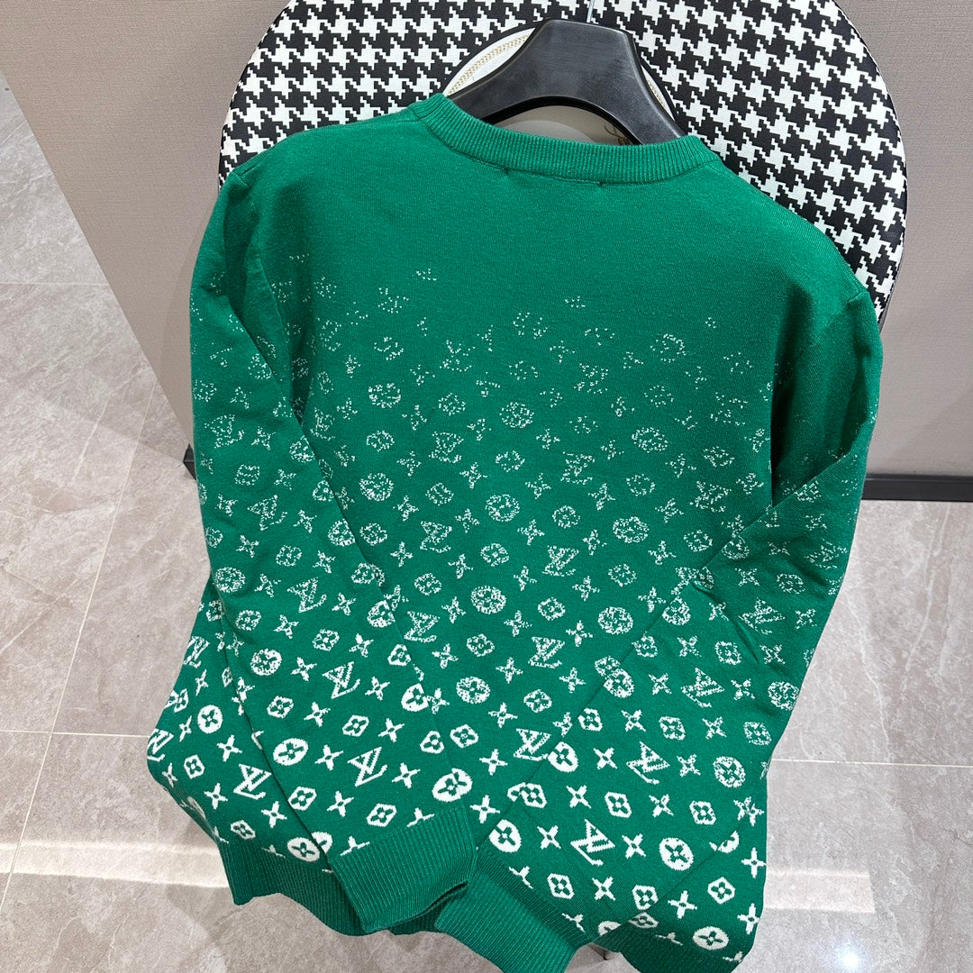 Sudadera Louis Vuitton Green faded monogram