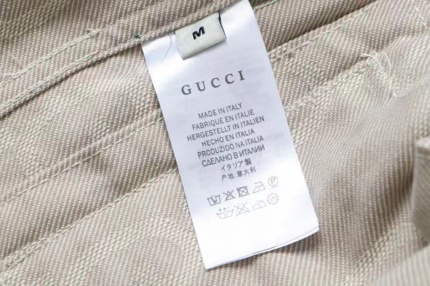 Chaqueta  mezclilla Gucci GG monogram White up