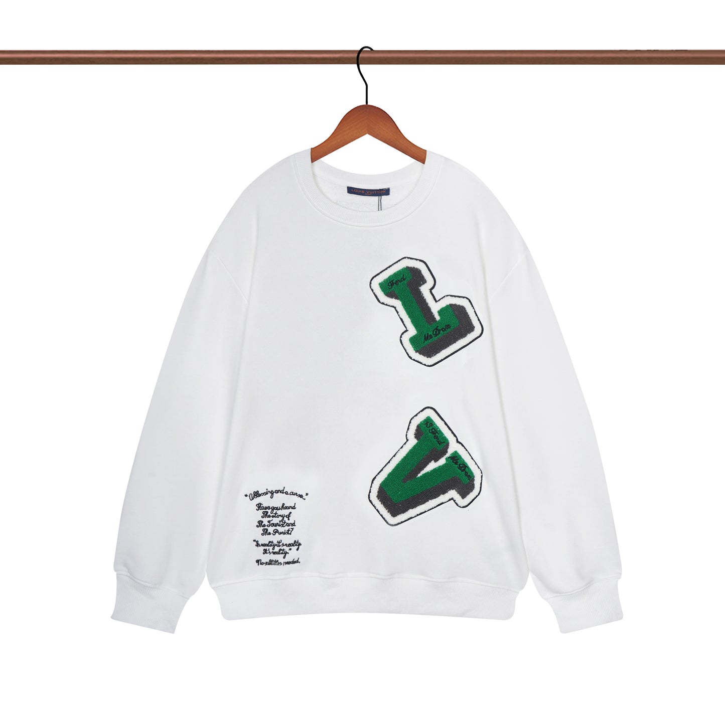 Sudadera Louis Vuitton Green Floated Logo