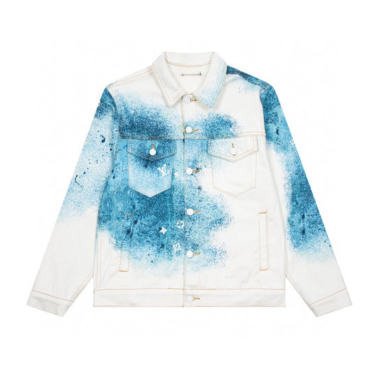 Chaqueta Mezclilla Louis Vuitton Blue Sprayed