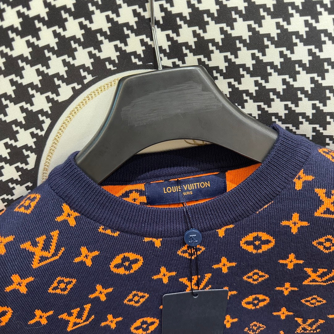 Sudadera Louis Vuitton orange faded monogram