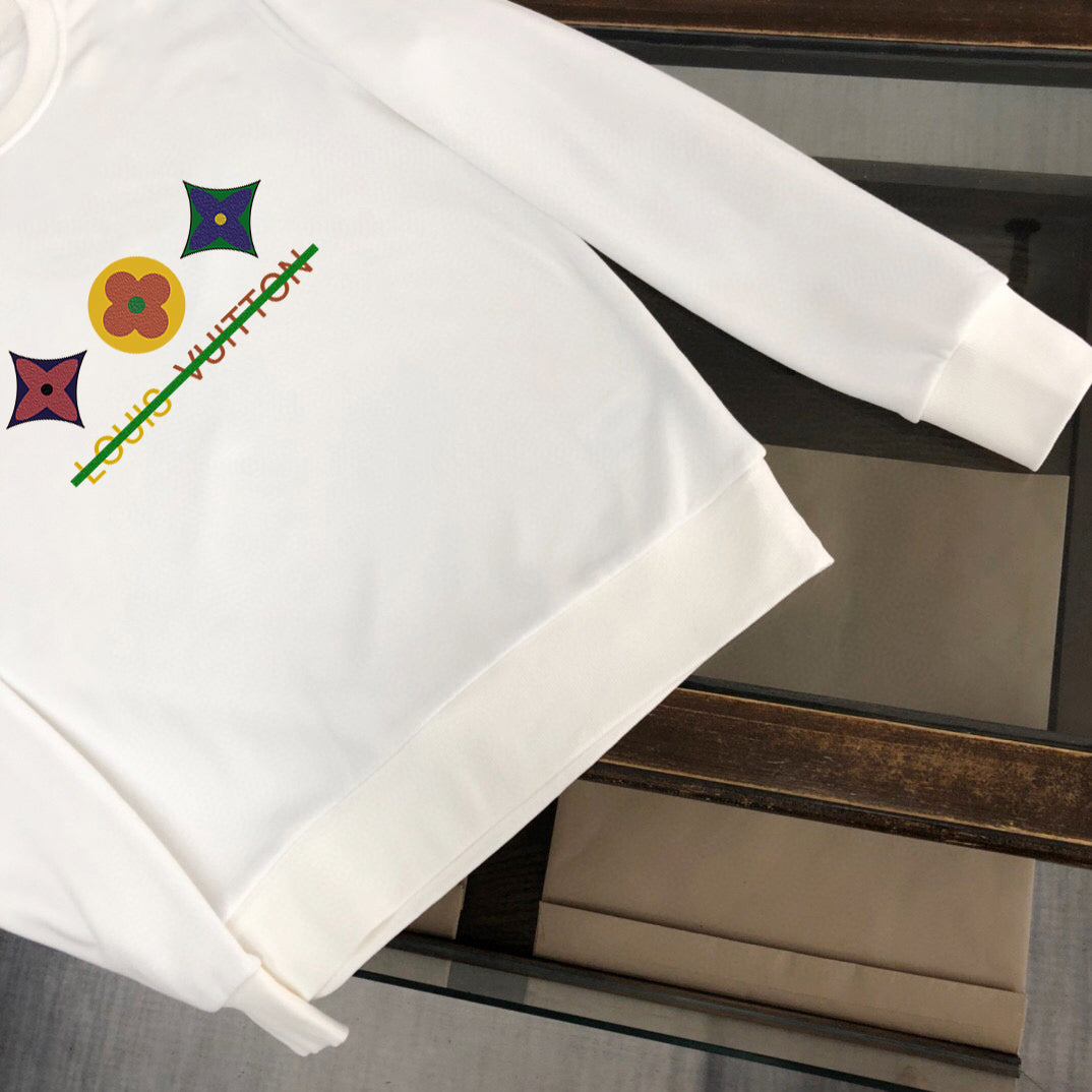 Sudadera Louis Vuitton Flower Logo cross out