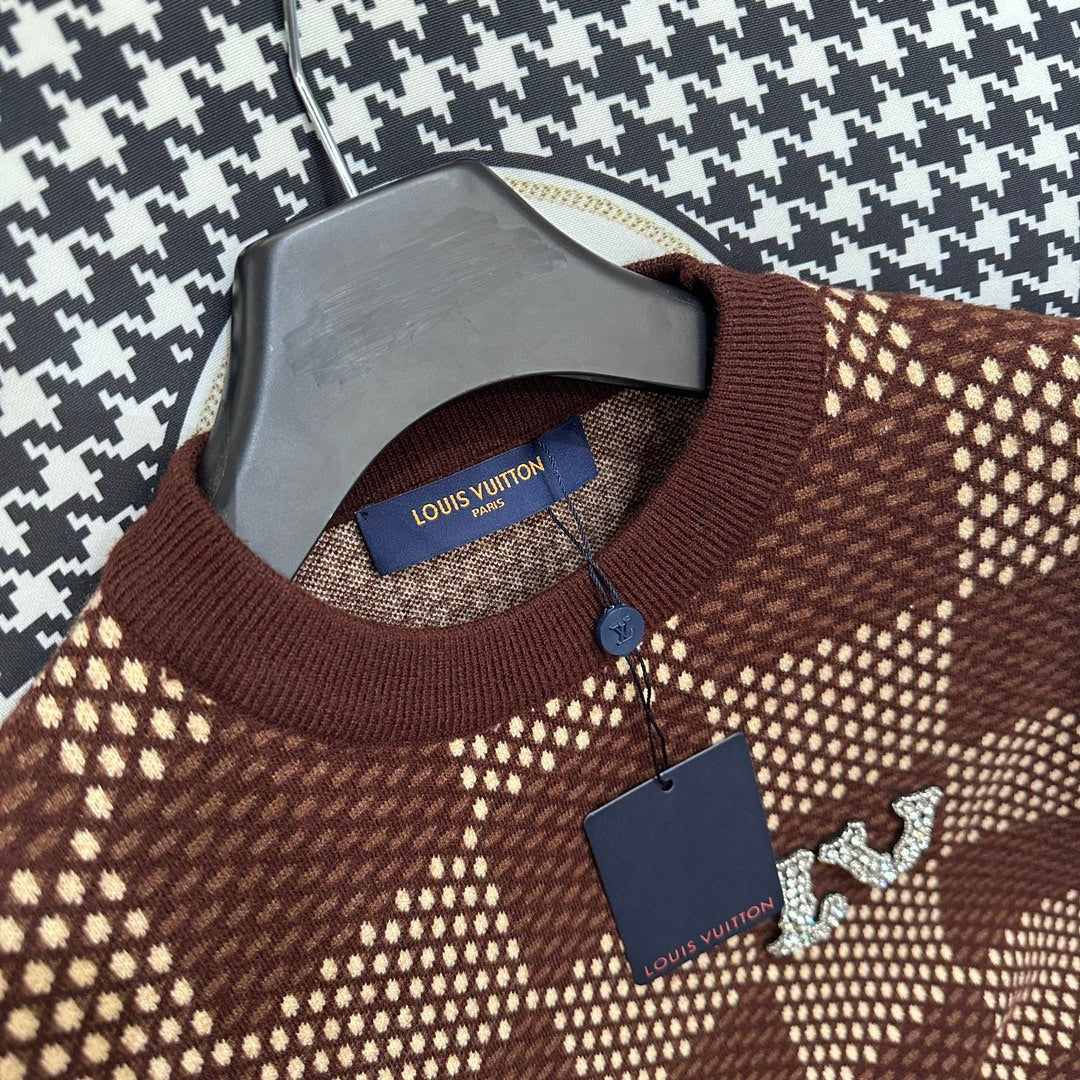 Sudadera Louis Vuitton Squares Brown