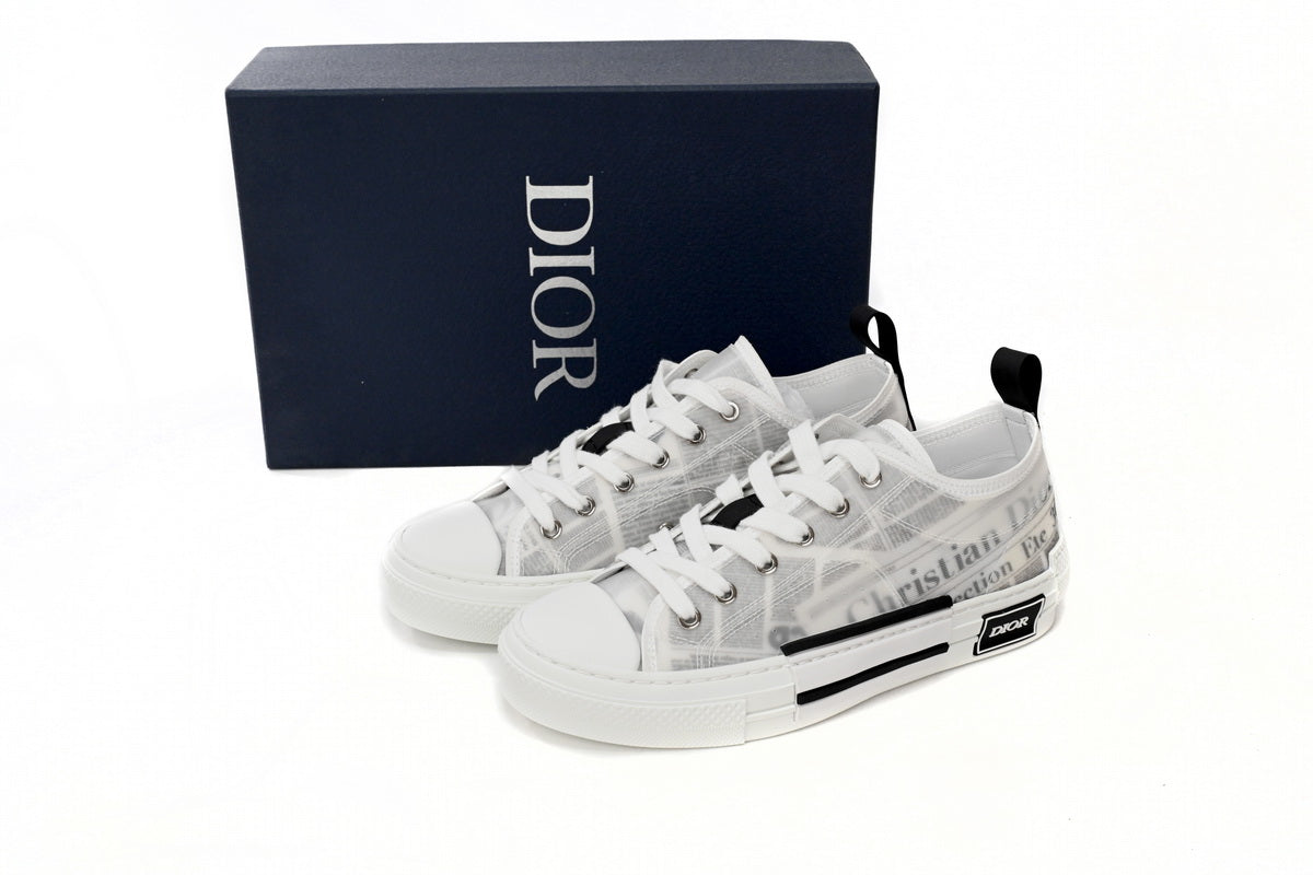 Dior B23 Low Top Newspaper Daniel Asham