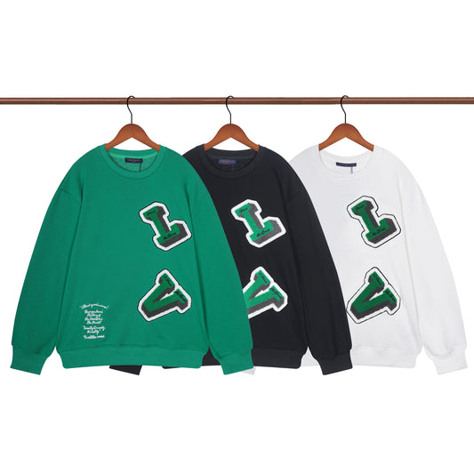 Sudadera Louis Vuitton Green Floated Logo