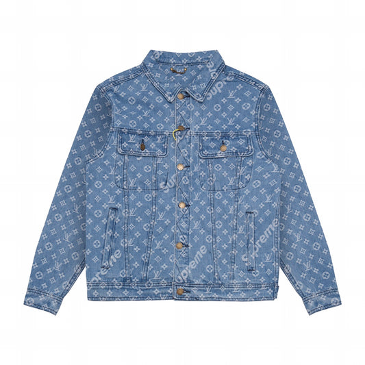 Chaqueta mezclilla Louis Vuitton Supreme monogram