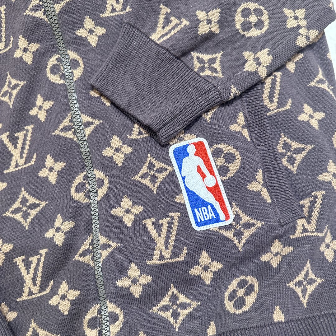 Sudadera Louis Vuitton NBA Monogram Style Classic Brown