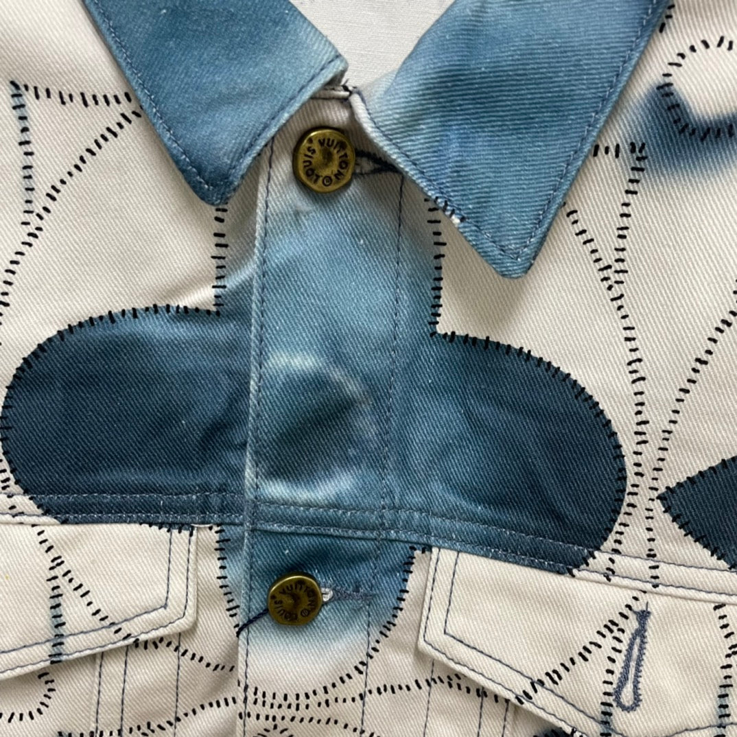 Chaqueta Mezclilla Louis Vuitton  Star Monogram White/Blue