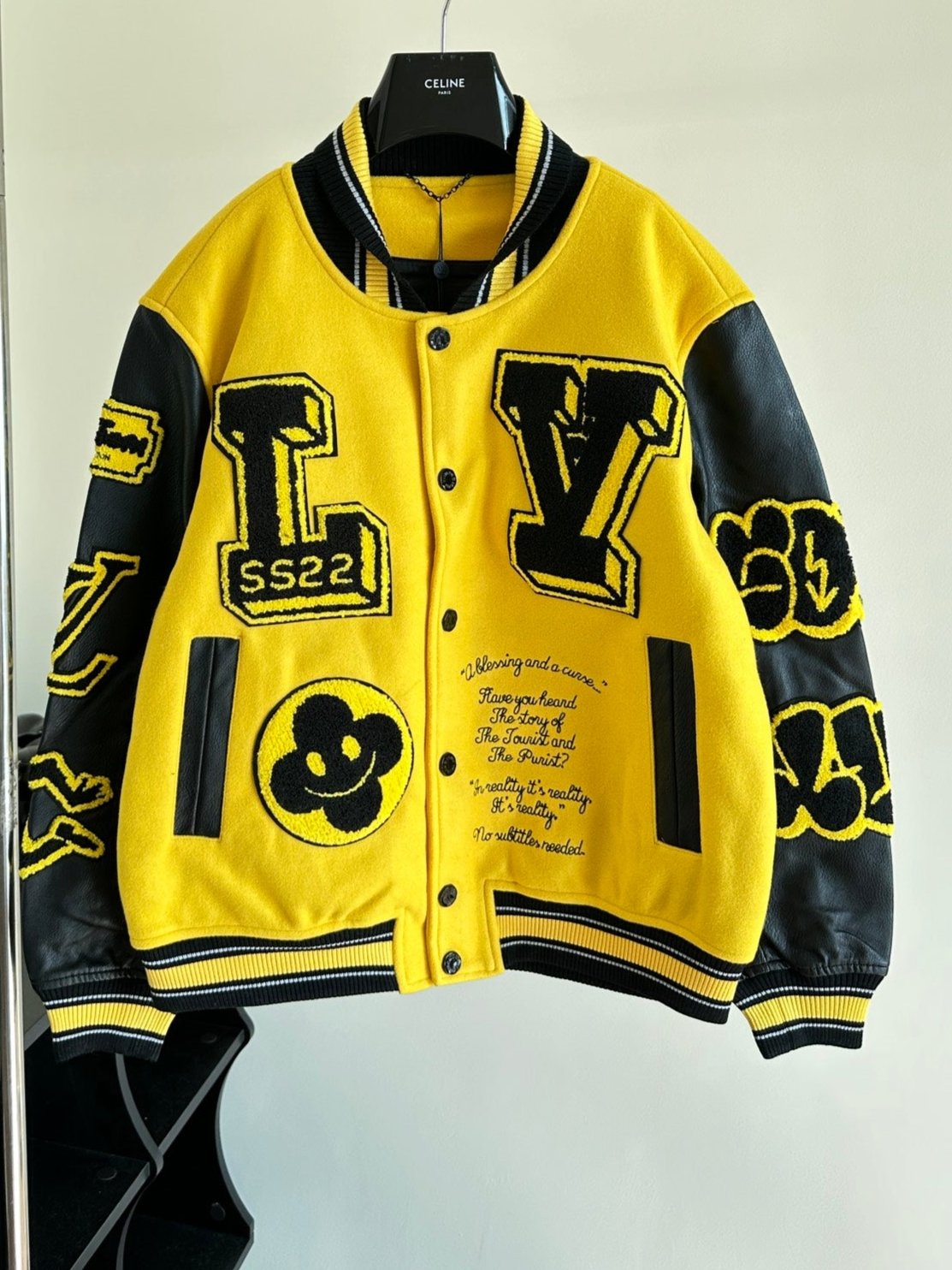 Chaqueta Universitaria Louis Vuitton Yellow Pantern