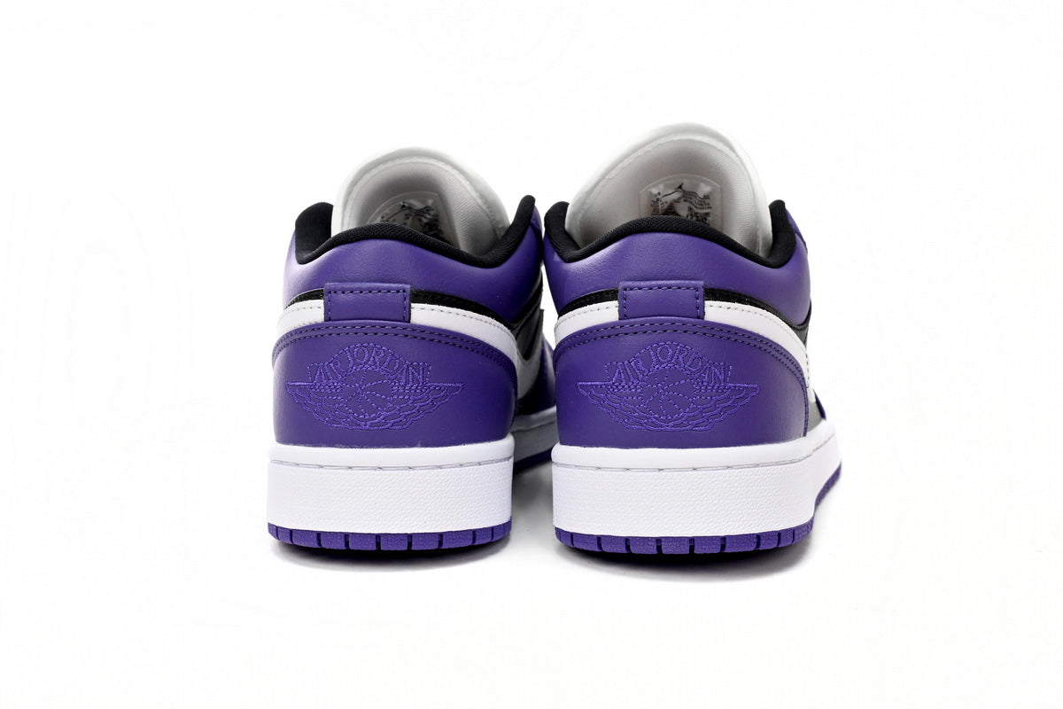 Jordan1 low Court Purple Black