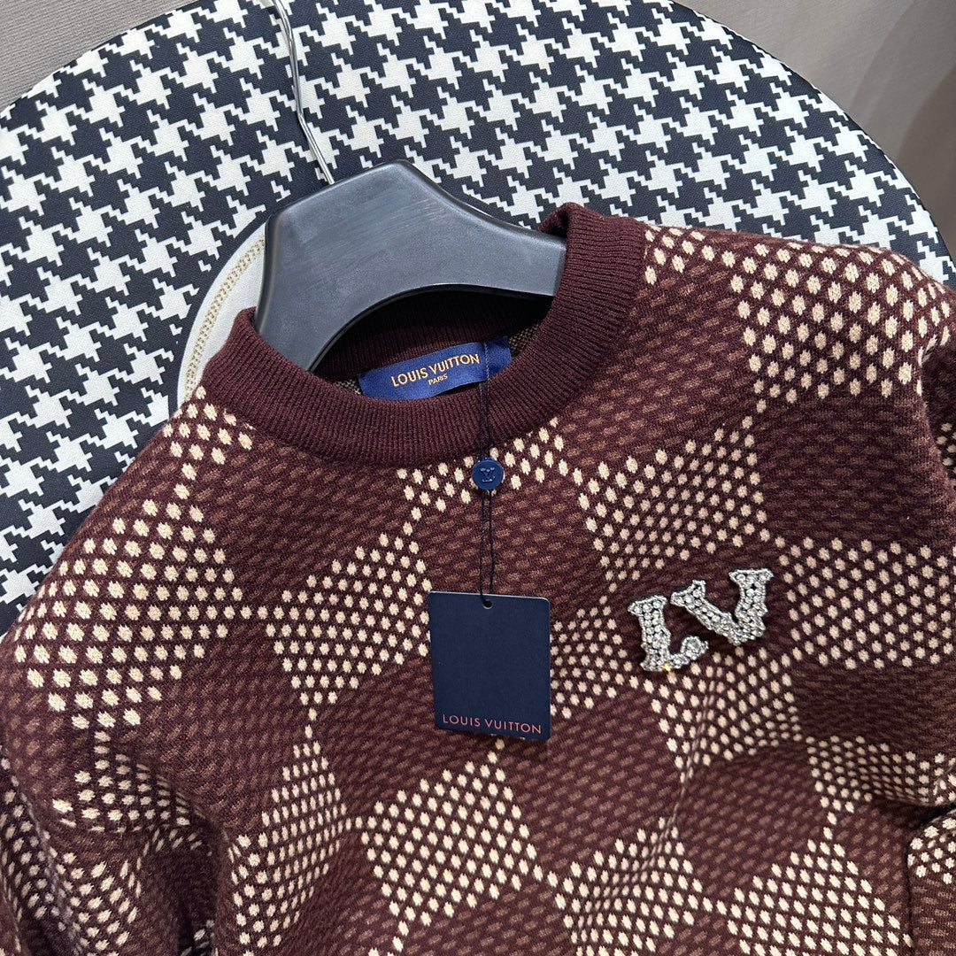 Sudadera Louis Vuitton Squares Brown