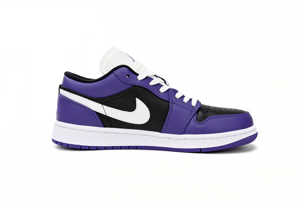 Jordan1 low Court Purple Black