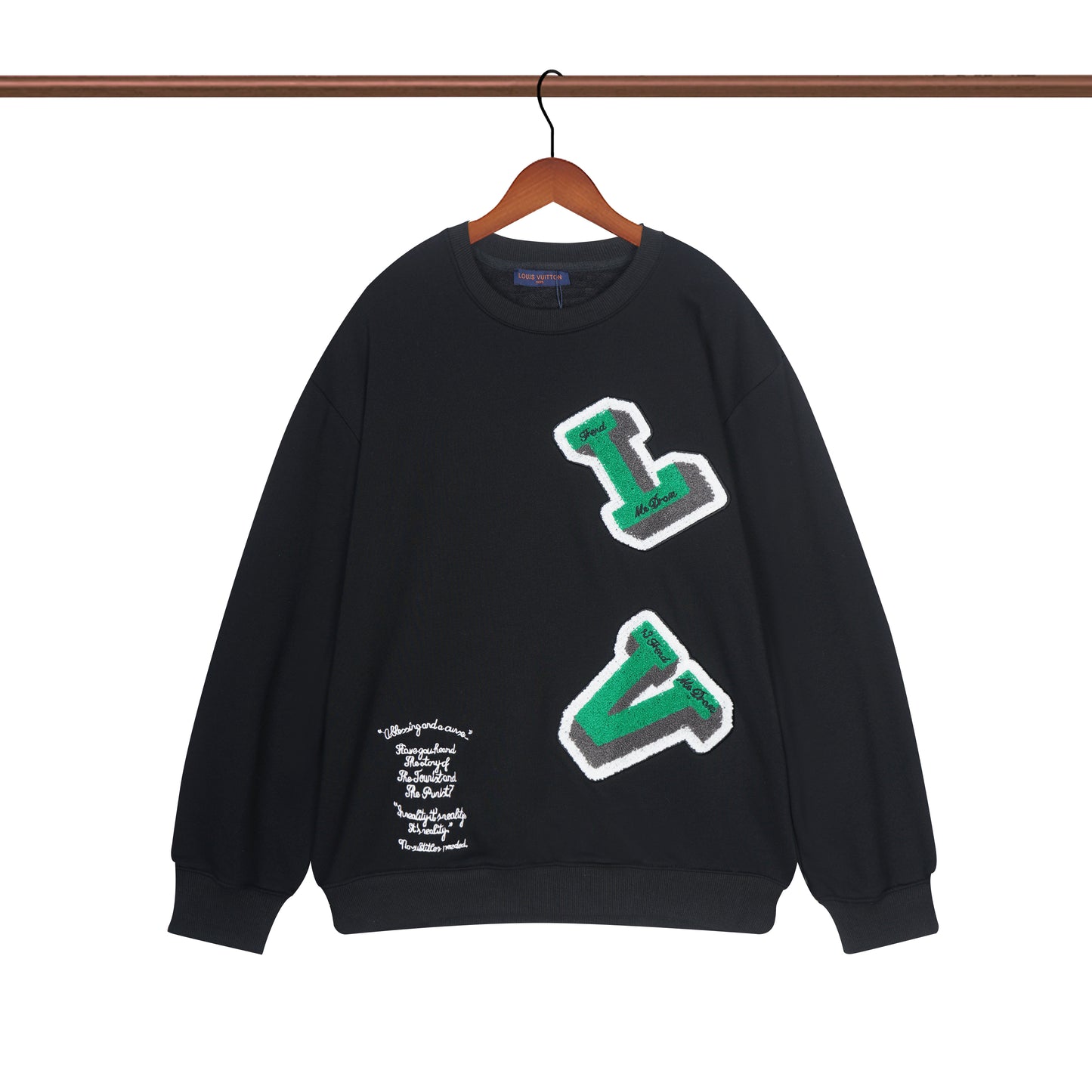 Sudadera Louis Vuitton Green Floated Logo