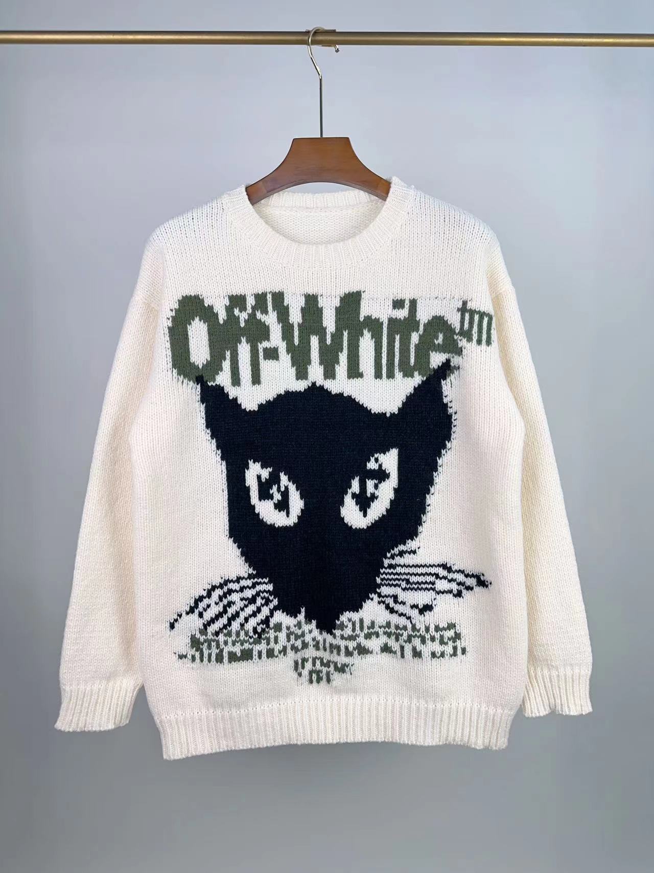 Sudadera OFF WHITE  Black cat