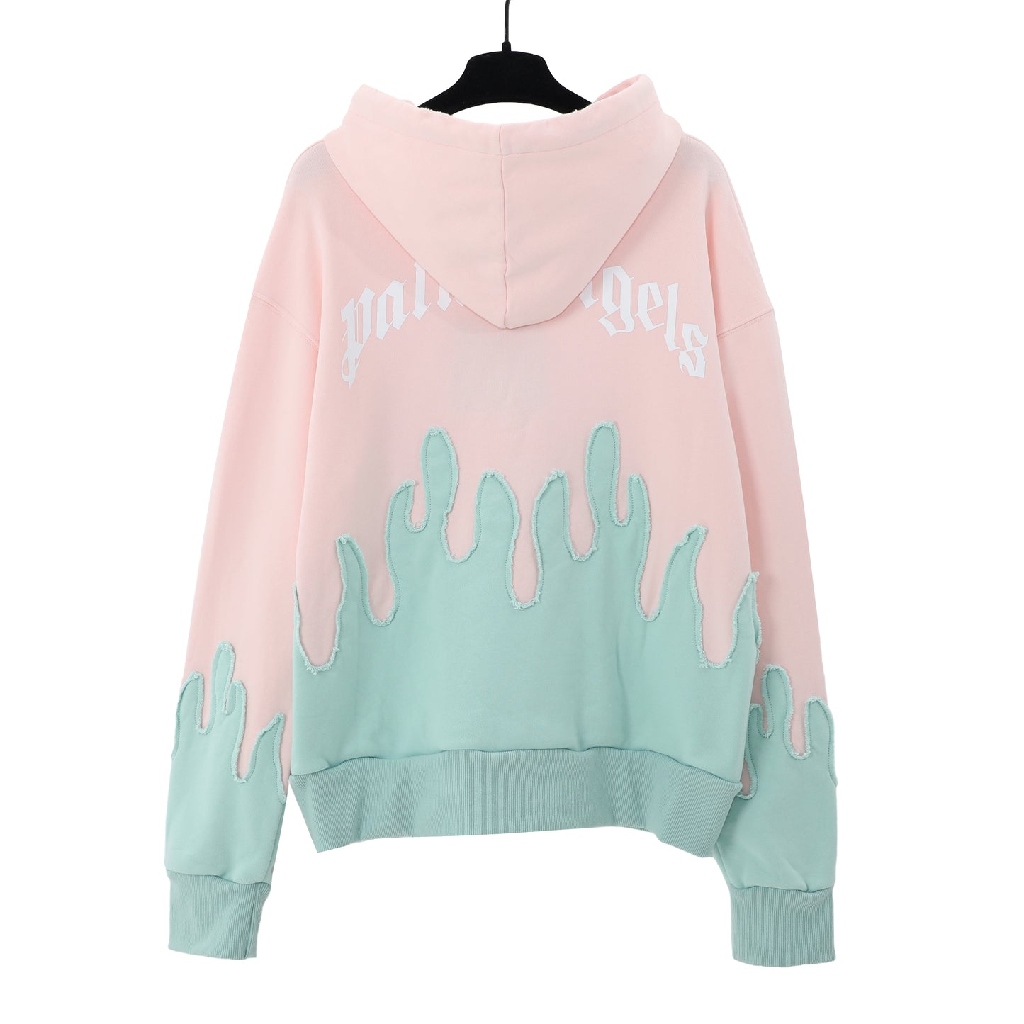 Sudadera Palm Angels Pink with Blue Flames