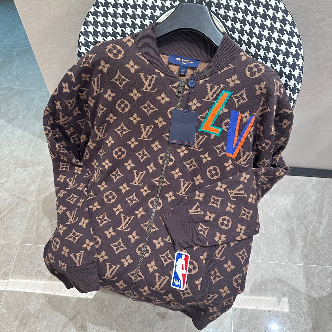 Sudadera Louis Vuitton NBA Monogram Style Classic Brown