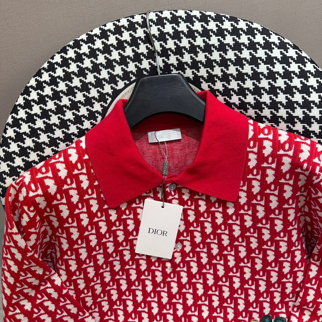 Sudadera Dior V Red Monogram