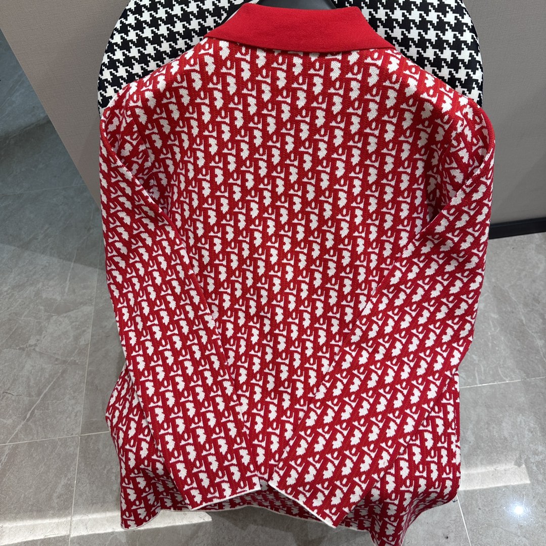 Sudadera Dior V Red Monogram