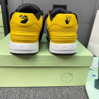 OFF-WHITE out of OFFICE low tops BLACK YELLOW