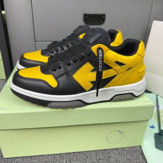 OFF-WHITE out of OFFICE low tops BLACK YELLOW