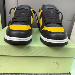 OFF-WHITE out of OFFICE low tops BLACK YELLOW