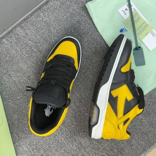 OFF-WHITE out of OFFICE low tops BLACK YELLOW