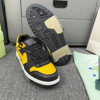 OFF-WHITE out of OFFICE low tops BLACK YELLOW