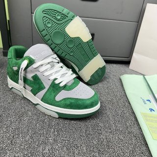 OFF-WHITE out of OFFICE low tops GREEN GREY