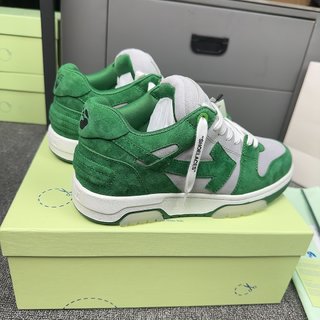 OFF-WHITE out of OFFICE low tops GREEN GREY