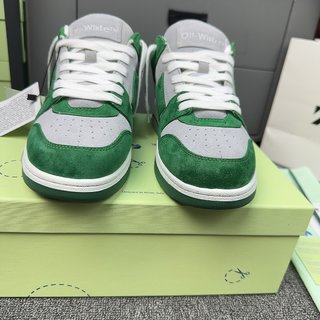 OFF-WHITE out of OFFICE low tops GREEN GREY