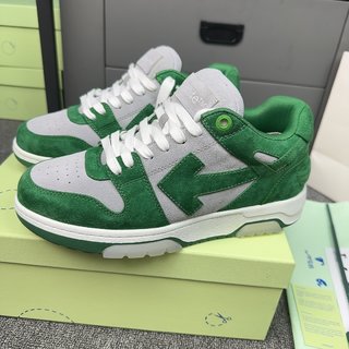 OFF-WHITE out of OFFICE low tops GREEN GREY