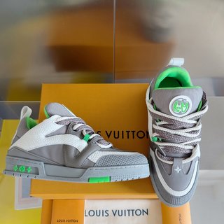 Louis Vuitton LV Trainer Skate Sneaker Grey green