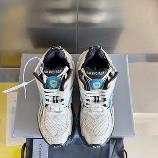 Balenciaga runner white yellow blue