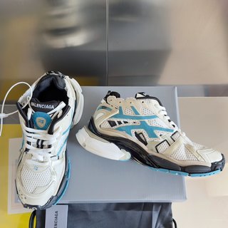 Balenciaga runner white yellow blue