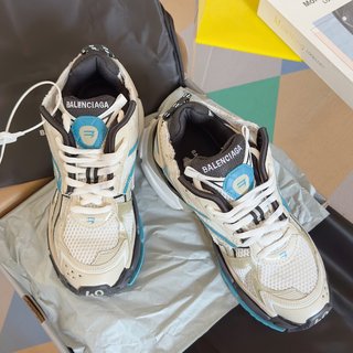 Balenciaga runner white yellow blue