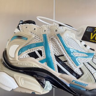 Balenciaga runner white yellow blue