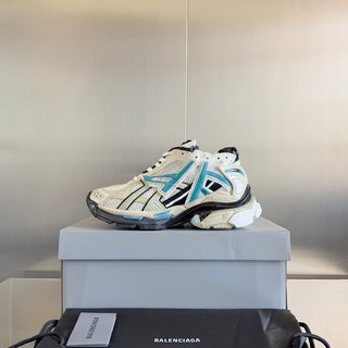 Balenciaga runner white yellow blue