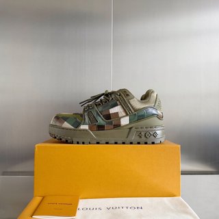 Louis Vuitton LV Trainer Maxi Green Damofalge Damier